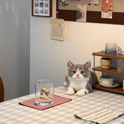 Custom Pet Portrait Glass - 1:1 Personalized | Toast Theme