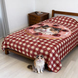 Custom Pet Portrait Blanket - 1:1 Personalized | Donut Theme