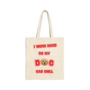 Custom Pet Portrait Tote Bag - 1:1 Personalized | Chill-Red Theme
