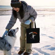 Custom Pet Portrait Tote Bag - 1:1 Personalized | Snowboarding Theme