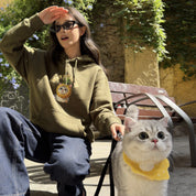 Custom Pet Portrait Hoodie - 1:1 Personalized | Pineapple Theme